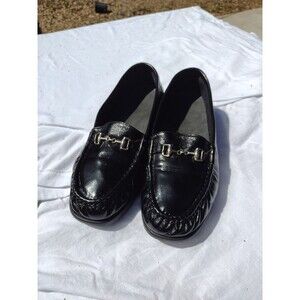 SAS Loafers Comfort Light Weight size 8.5 Black Leather Women's